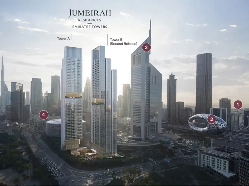 Jumeirah Residences Emirates Tower by Meraas for sale