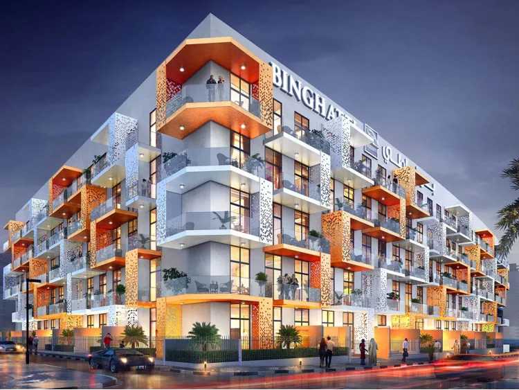 Binghatti East Apartments at Dubai Residential Complex Liwan for sale