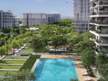 The three towers of Palace Residence in Dubai Hills Estate