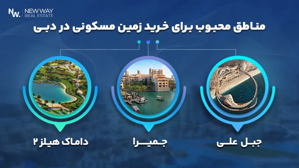 مناطق محبوب برای خرید زمین مسکونی در دبی