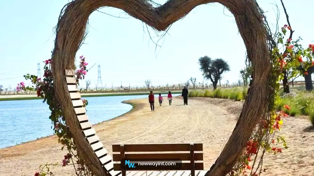 Lake walking path