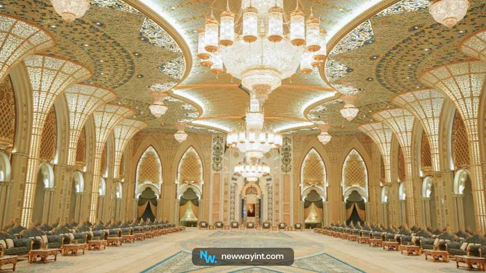 Interior view of Qasr al-Watan hall of the Emirates