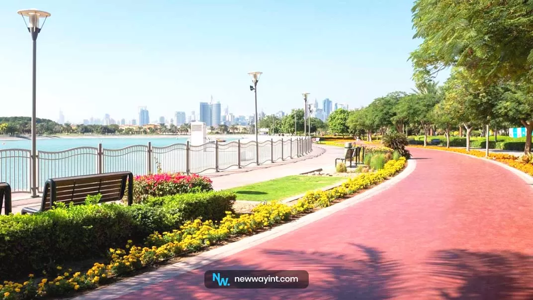 A view of Al Barsha Pond Park