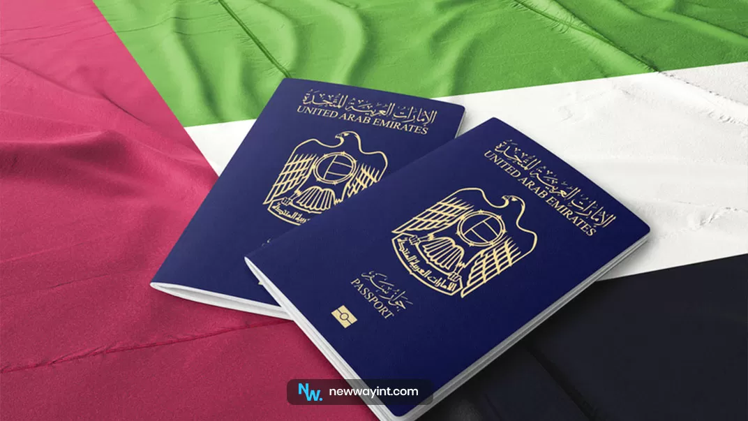 Passport or visa of the United Arab Emirates and Dubai